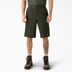 Dickies Mens 13" Multi-Pocket Work Short -(olive green)