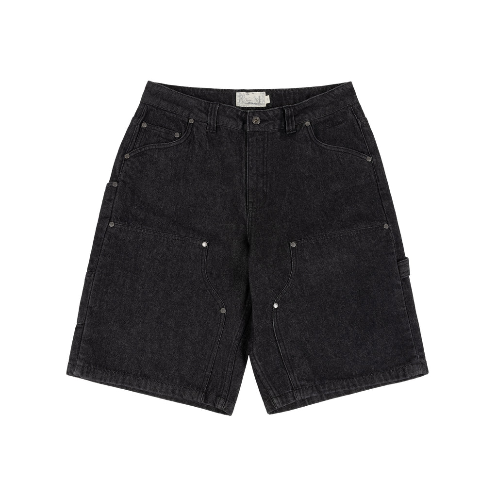 Dime Carpenter Denim Shorts-(black washed)