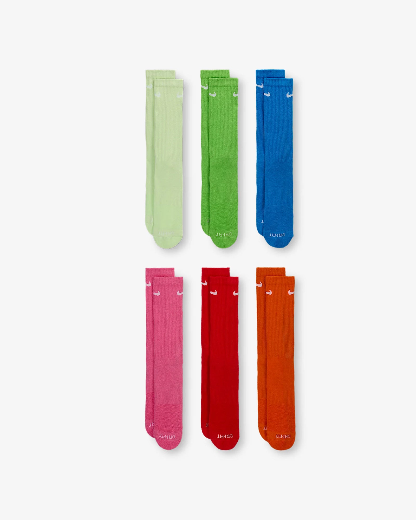 Nike Everyday Plus Cushioned 6 Pack Socks - (Multi)