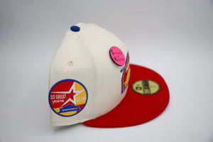 New Era Houston Astros 35 Years 59Fifty Fitted - (Chrome / Scarlet)