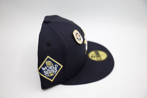New Era Houston Astros WS17 Ring 59Fifty Fitted - (Navy / Metallic Gold)