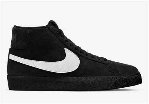 Nike SB Blazer Mid - (Black/White-Black-Black)